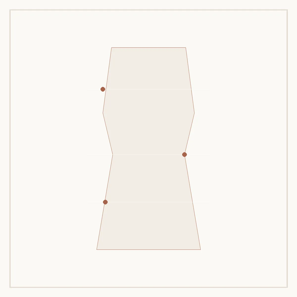 Diagram of a central wardrobe core surrounded by four seasonal additions: winter, spring, summer and autumn.